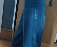 M&S per una high waisted wide leg soft denim jeans