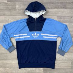 Vintage 90s Adidas Colorado Hoodie Sweatshirt Mens Medium Made In West Germany