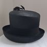 Black Hat with Bow & Feather Detail - Reduced Price Image 2