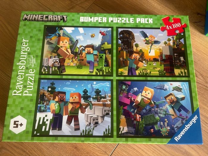 Minecraft Jigsaws 4x 100 pieces