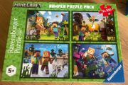 Minecraft Jigsaws 4x 100 pieces