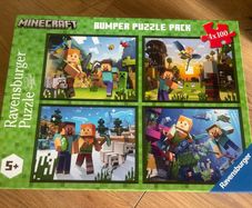 Minecraft Jigsaws 4x 100 pieces