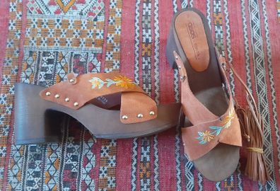 Clog Sandals Genuine Leather