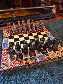 Beautiful Hand-painted Chess Set