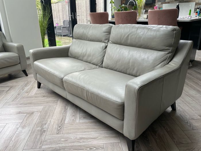 Italian leather 3 Seater Couch