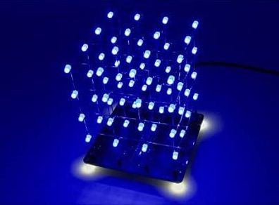 Hobby Components 4x4x4 64 LED cube kit (Blue)
