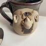 Vintage  Peter Petrie "Ugly man "vintage Muggs Pottery set Image 5