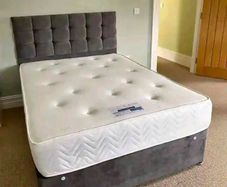 New Stylish single ,Double 4ft, 4ft6, King 5ft And 6ft Superking Sizes Divan Beds Instock. Drawers And Optional Tufted Mattresses Available. Free Delivery
