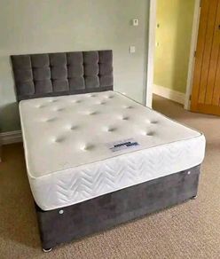New Stylish single ,Double 4ft, 4ft6, King 5ft And 6ft Superking Sizes Divan Beds Instock. Drawers And Optional Tufted Mattresses Available. Free Delivery