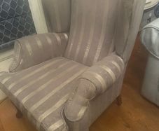Queen anne wing back chair