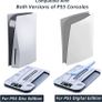 PS5 Adjustable Cooling Fan Stand,PS5 Cooling Charging Stand with Headphone Holder,13 Game Card Slots Not for PS5 Slim - White Image 4