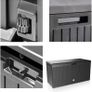 Storage Box Rato Plus Wheels Handles 100 kg Load Capacity Smart Click System Chest Garden Box Cushion Box Anthracite Image 2