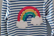 frugi rainbow top 3-4y