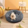 Calming Donut Dog Bed for Medium Small Dogs Cats, Fluffy Anti Anxiety Dog Beds Washable Puppy Bed Non-Slip Plush Cuddler Warming Round Faux Fur Pet Bed MULTIPLE SIZES AVAILABLE Image 2