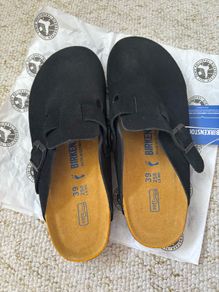 Birkenstock clogs / black / 39 / UK 6