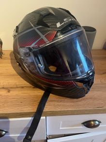 LS2 FF327 Challenger C GT Carbon Helmet XX Large Red
