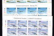 1999 Ireland Civil Aviation (Commercial Aviation)  Commemorative Stamp Sheetlet Plate 1A1A1A1A Fine CDS Used with Dublin cancel of 9th September 1999 (First day of issue)