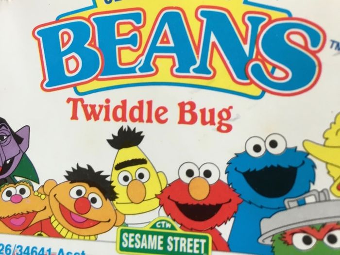 1997 Sesame Street , Beans Twiddle Bug, Collectible.