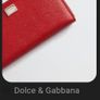 Authentic Vintage Dolce and Gabbana Leather Red wallet. Image 8