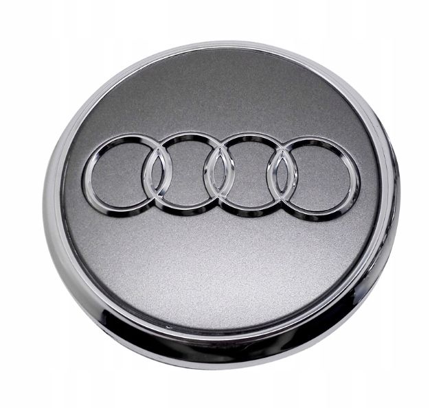 4 x Audi Alloy Wheel Centre Caps 61mm Silver