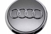 4 x Audi Alloy Wheel Centre Caps 61mm Silver