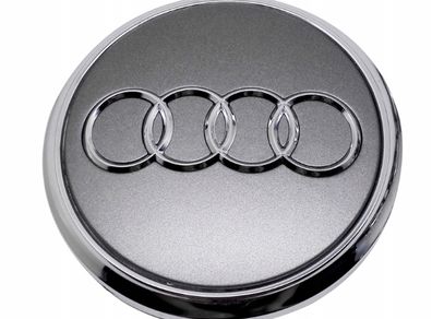 4 x Audi Alloy Wheel Centre Caps 61mm Silver
