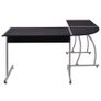 Corner Desk L-Shaped Black Image 3