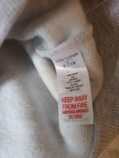 Leigh Tucker Grey Adam Hoodie.  Age 5-6 years.   B.N.W.T.