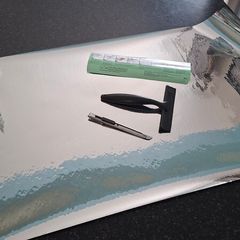 Left over privacy film