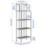 Ikea Lacko metal shelving unit and 4 x window boxes planters Image 6