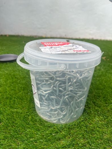 Galvanised staples