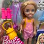 Mattel Barbie Chelsea Doll Blonde Camping Playset with Owl Sleeping Bag Damaged Box Please see photos Image 4