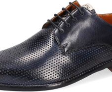 Melvin & Hamilton Men's Derby Dylan 5 Leather Shoes, Dark blue, EU 44, UK 10