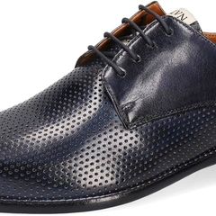 Melvin & Hamilton Men's Derby Dylan 5 Leather Shoes, Dark blue, EU 44, UK 10