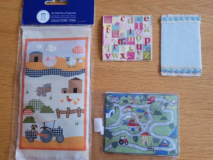 Baby items for dolls house nursery