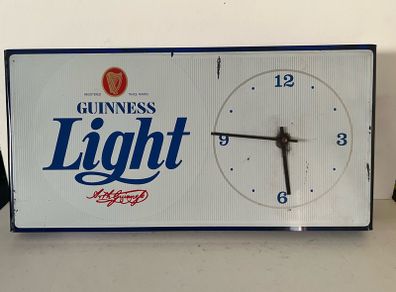 Guinness light clock 1970's, very rare piece, untested