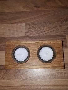 Wooden Tea Light Holder