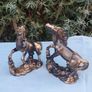 Two Polystone Decorative Horses Image 4