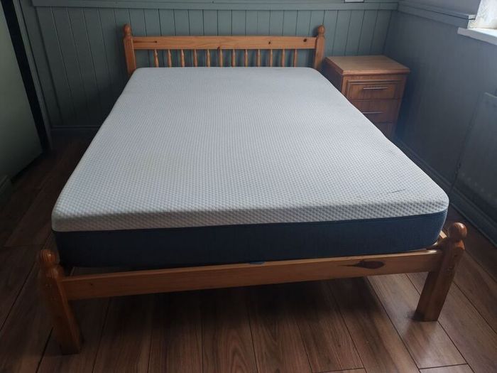 double bed and mattress