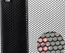 FREE EXPRESS SHIPPING Chicken Wire Mesh Roll 10m Plastic Mesh Fencing Poultry Breeding Netting Garden Balcony Fence Mesh for Home Decor and Gardening Temporary Fencing for Yard 40cm x 10cm Black