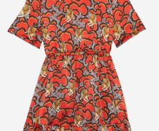Sandro tigersilk dress
