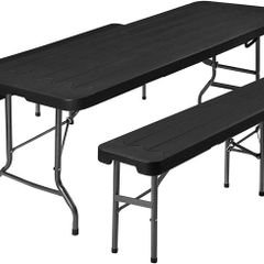 _Beer Tent Set, 180 x 74 x 75 cm, Folding Garden Furniture Set