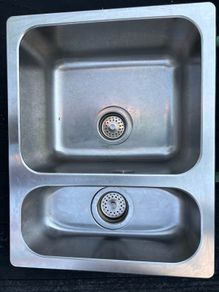 IKEA kitchen sink, metal