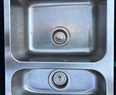 IKEA kitchen sink, metal