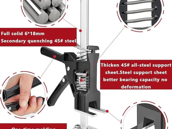 2 Pack Labor Saving Arm Jack, 15inch Hand Lifting Tool Jack, Multi-Function Height Adjustment Lifting Device, Door And Wooden Panel Lifting Cabinet Board Lifter