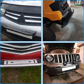 Universal license plate frame off road accessories front frame for car numbers light bar mount bumper holder brackets