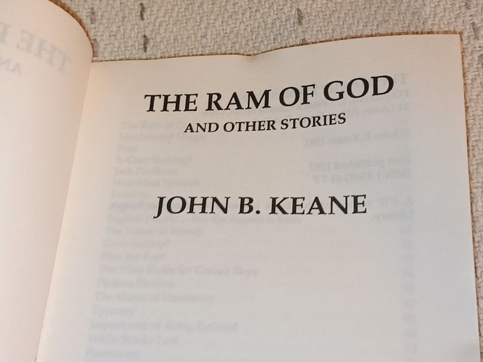 The Ram of God & other Stories John B Keane