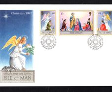 1997 Isle of Man Christmas Commemorative Stamps First Day Cover (FDC)