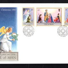 1997 Isle of Man Christmas Commemorative Stamps First Day Cover (FDC)