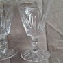 A Set Of 6 X  Vintage Waterford Crystal Wine Port or Sherry Glasses 5" Stamped And  A Rare Cut Image 4